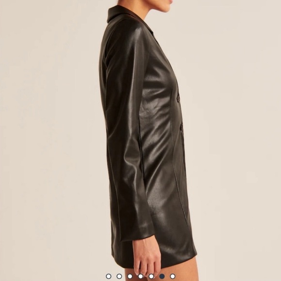 Abercrombie Faux Leather Blazer Dress - Picture 6 of 6